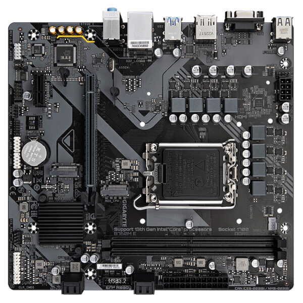Placa madre Gigabyte B760M B760M E - Placa madre Gigabyte B760M E, chipset Intel B760, socket LGA1700, DDR5, Micro-ATX