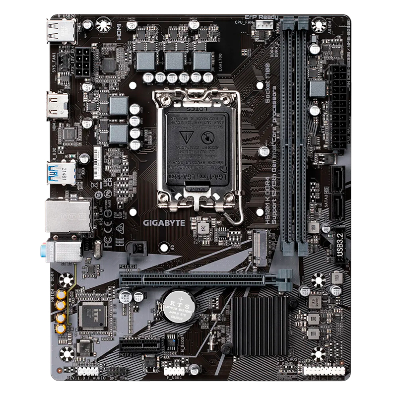 Placa madre Gigabyte H610M K DDR4, chipset Intel H610, socket LGA1700, DDR4, Micro-ATX