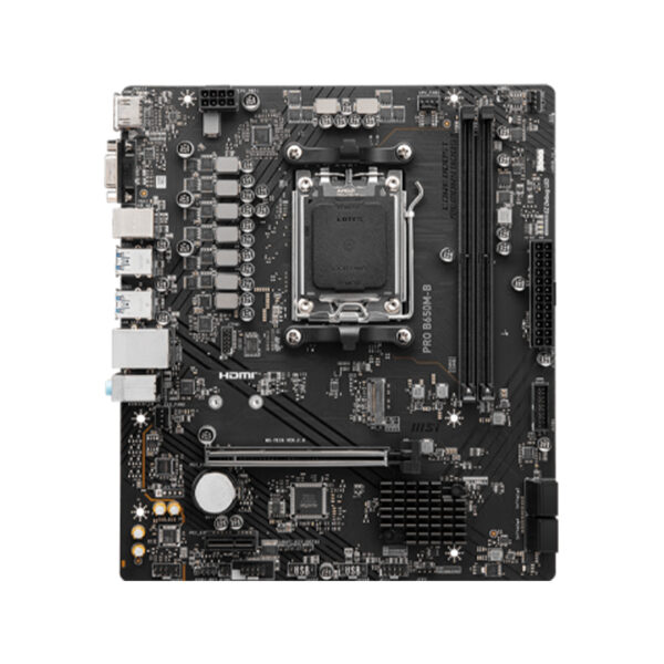 Placa madre MSI PRO B650M-B, chipset AMD B650, socket AM5, DDR5, Micro-ATX Placa madre MSI PRO B650M-B - Placa madre MSI PRO B650M-B, chipset AMD B650, socket AM5, DDR5, Micro-ATX