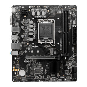 Placa madre MSI PRO B760M-E - Placa madre MSI PRO B760M-E, chipset Intel B760, socket LGA1700, DDR5, Micro-ATX