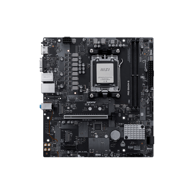 Placa madre MSI PRO B840M-B, chipset AMD B840, socket AM5, DDR5, Micro-ATX