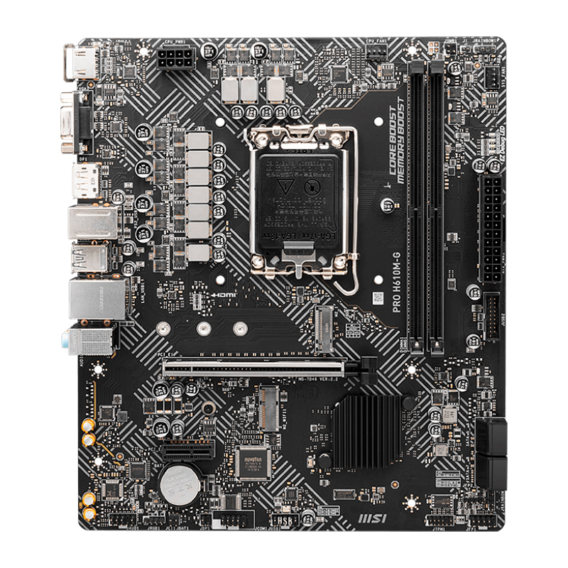 Placa madre MSI PRO H610M-G, chipset Intel H610, socket LGA1700, DDR5, Micro-ATX