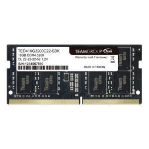 Memoria RAM TeamGroup Elite 16 GB DDR4 3200 MHz CL22 SO-DIMM para laptop TED416G3200C22-S01