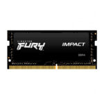 Memoria RAM Kingston Fury Impact CL20 - Memoria RAM Kingston Fury Impact 8 GB DDR4 3200 MHz CL20 SO-DIMM para laptop KF432S20IB/8