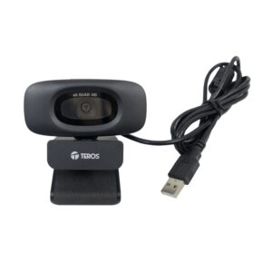 Webcam Teros TE-9073N - Webcam TEROS TE-9073N, 4K, micrófono incorporado, USB 2.0