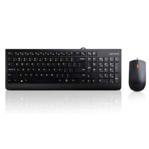 Kit Combo Teclado + Mouse Lenovo 300, Interfaz USB, Ambidiestro, Diseño elegante GX30M39630