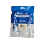 Patch cord Cat6A 3 pies azul Newlink, código NUEVO-17703BL