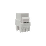 Keystone jack Cat6A 100 type gris Newlink, código NUEVO-3667704