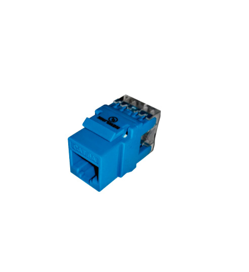 Keystone jack Cat6A 110 type azul Newlink, código NUEVO-3667706
