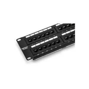 Patch panel TRENDnet de 48 puertos Cat6 | TC-P48C6 – vista 2