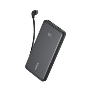 Power bank Anker Zolo 20000 mAh con cable USB-C integrado – Negro