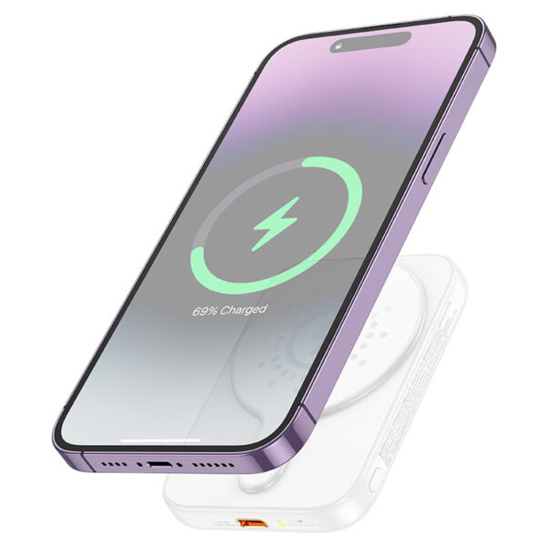 Power bank magnético HOCO J117 20W 5000mAh 1 Power bank magnético HOCO J117 20W 5000mAh – vista 2