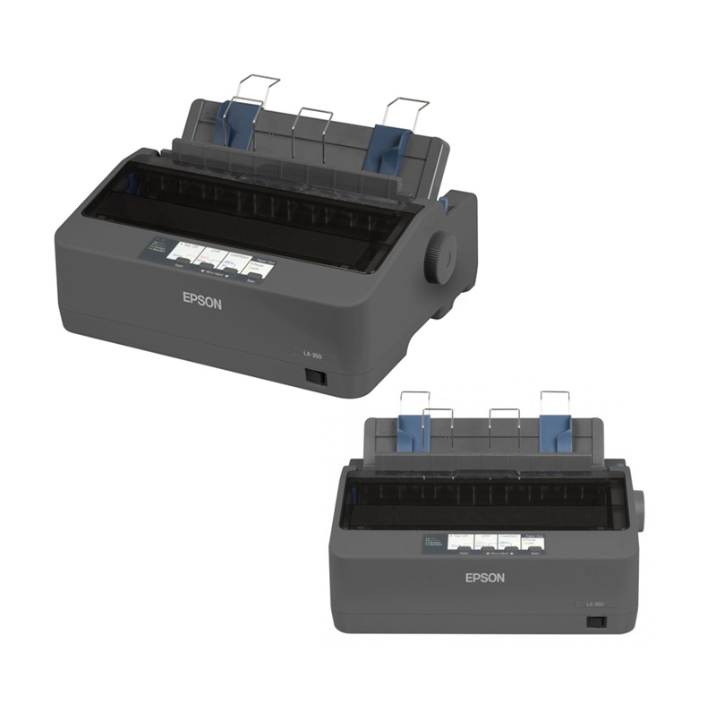 Impresora de matriz Epson LX-350, matriz de 9 pines, velocidad máxima 347 cps (10 cpi) C11CC24011