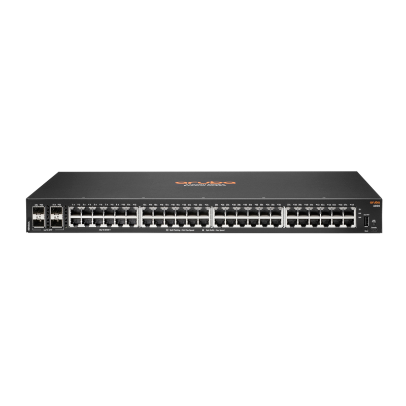 Switch Aruba CX 6000 48G 4SFP R8N86A 48 puertos Gigabit, uplinks 4 x 1G SFP