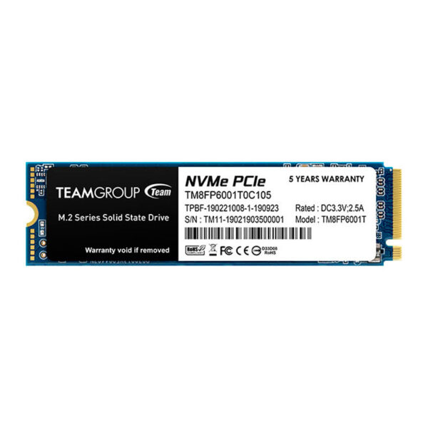 Unidad en estado solido TeamGroup MP33 - Unidad en estado solido MP33 M.2 PCIe SSD, 1TB, DC +3.3V TM8FP6001T0C101