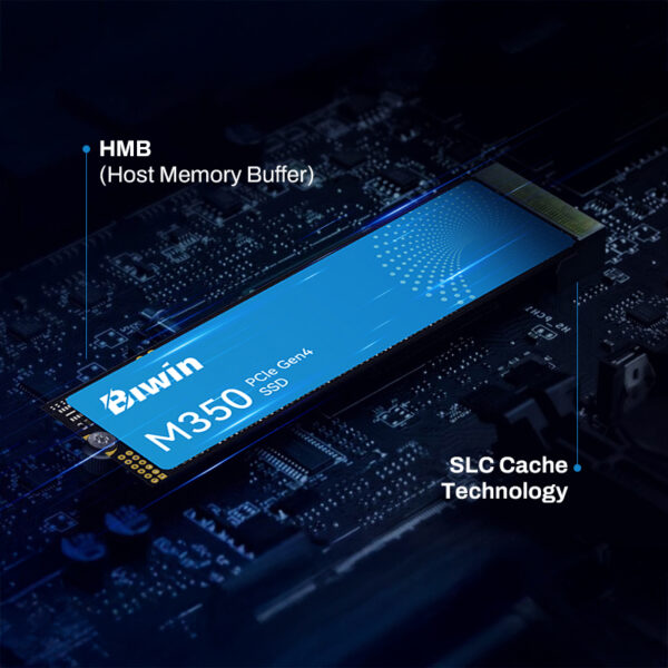 Unidad en estado Solido (SSD) Biwin M350 500GB, M.2 2280 PCIe Gen4 x4 NVMe BM350NN500G-RGX 3 Unidad en estado Solido (SSD) Biwin M350 500GB, M.2 2280 PCIe Gen4 x4 NVMe BM350NN500G-RGX vista 4