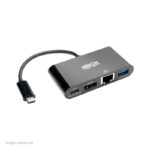 Adaptador Tripp Lite U444-06N-HGUB-C - Adaptador Tripp-Lite U444-06N-HGUB-C, USB-C a HDMI, USB, LAN GbE, Thunderbolt 3, Carga PD