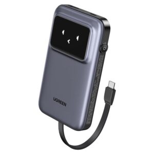 UGREEN 10000mAh Power Bank with Built-in Cable PB511