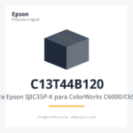 Cartucho de Tinta Negra Epson SJIC35P-K para ColorWorks C6000/C6500 C13T44B120