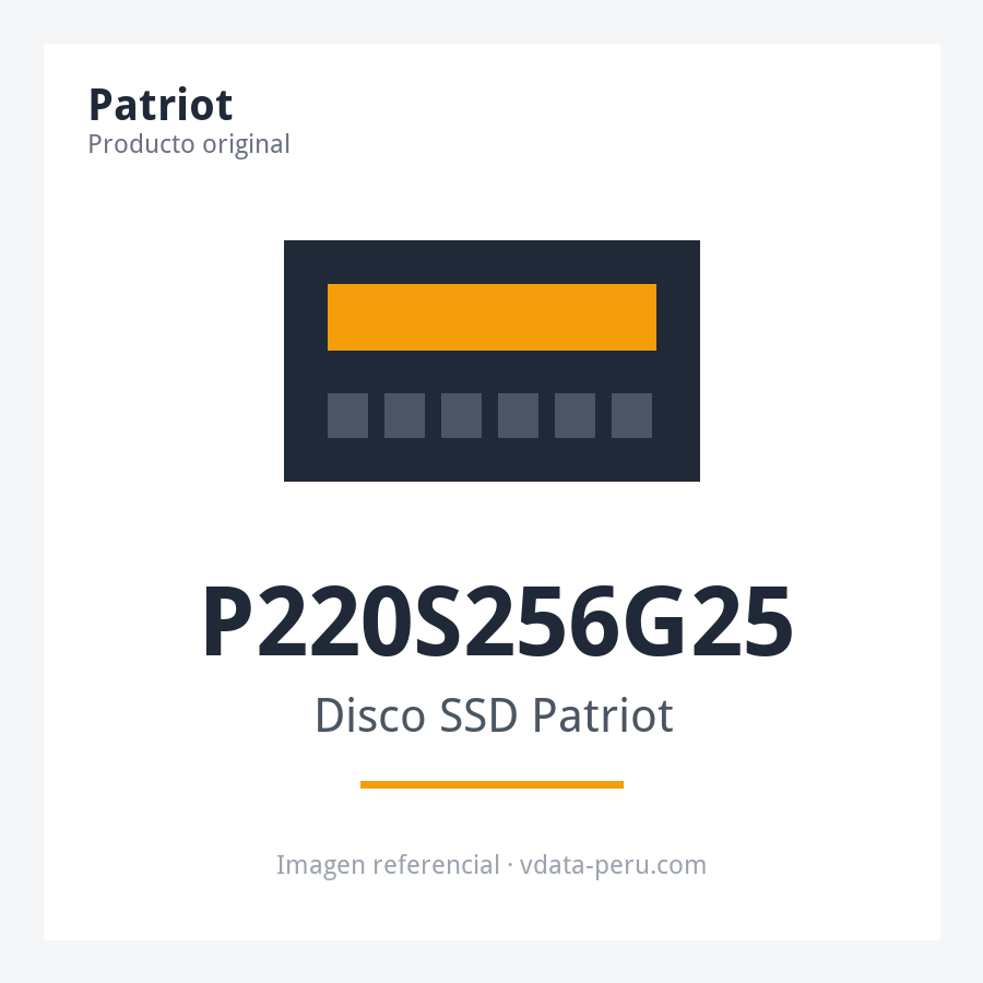 Disco SSD SSD Patriot P220 256 GB 2.5" SATA III P220S256G25