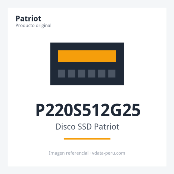 Disco SSD Patriot P220 P220S512G25 - Disco SSD Patriot P220 512 GB 2.5" SATA III P220S512G25