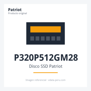Disco SSD Patriot P320 512 GB M.2 2280 PCIe Gen3 x4 NVMe P320P512GM28