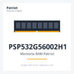 Memoria RAM Patriot Signature Premium 32GB - Memoria RAM Patriot Signature Premium 32GB DDR5 5600MHz UDIMM con disipador PSP532G56002H1