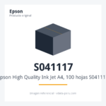 Papel Epson High Quality Ink Jet A4, 100 hojas S041117