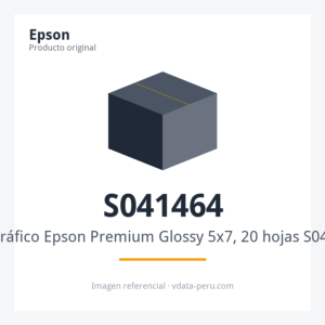 Papel Fotográfico Epson Premium Glossy 5x7, 20 hojas S041464