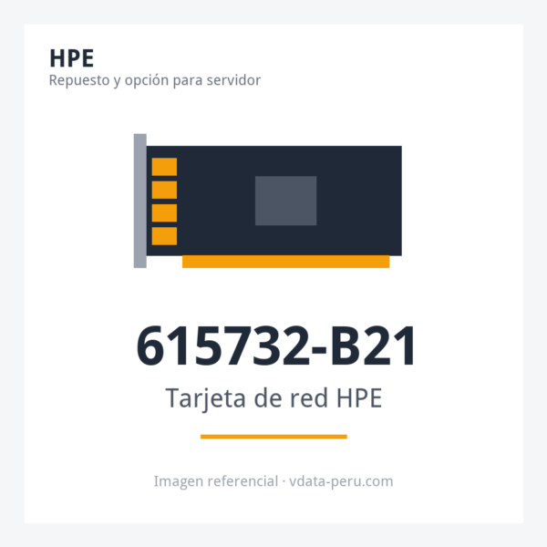 Tarjeta de red HPE Ethernet 1GB 2-PORT BASE-T BCM5720 615732-B21