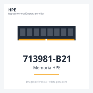 Memoria HPE 4GB (1x4GB) Single Rank X4 PC3L-12800R (DDR3-1600) Registered Cas-11 Low Voltage Memory Kit 713981-B21