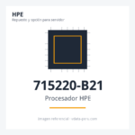 Procesador HPE DL380P Gen8 Intel Xeon E5-2630V2 (2.6GHz/6-core/15MB/80W) Processor Kit 715220-B21