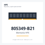 Memoria HPE 16GB (1x16GB) Single Rank X4 DDR4-2400 CAS-17-17-17 Registered Memory Kit 805349-B21