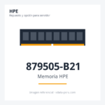 Memoria HPE 8GB (1x8GB) Single Rank X8 DDR4-2666 Cas-19-19-19 Unbuffered Standard Memory Kit 879505-B21