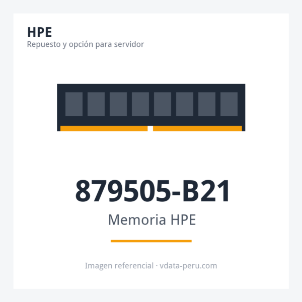 Memoria HPE 8GB (1x8GB) Single Rank X8 DDR4-2666 Cas-19-19-19 Unbuffered Standard Memory Kit 879505-B21