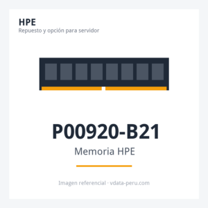 Memoria HPE 16GB (1x16GB) Single Rank X4 DDR4-2933 Cas-21-21-21 Registered Smart Memory Kit P00920-B21 1 Memoria HPE 16GB (1x16GB) Single Rank X4 DDR4-2933 Cas-21-21-21 Registered Smart Memory Kit P00920-B21