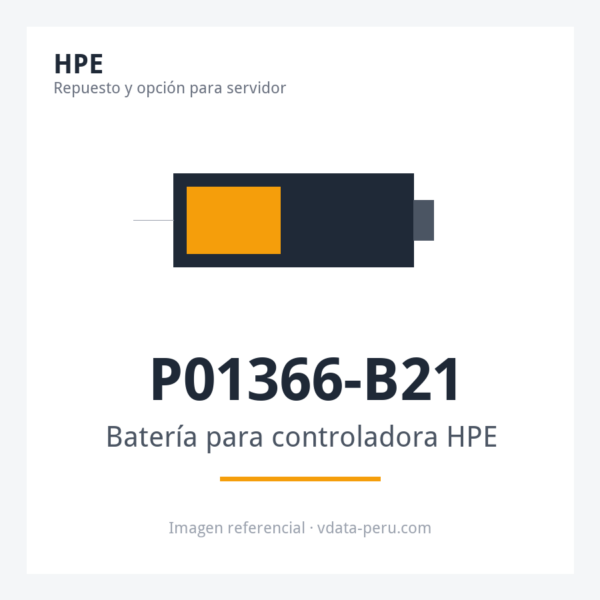 Batería para controladora HPE 96W Smart Storage Lithium-Ion Assembled Battery with 145mm Cable Kit P01366-B21 Batería para controladora HPE 96W Smart Storage Lithium-Ion Assembled Battery with 145mm Cable Kit P01366-B21