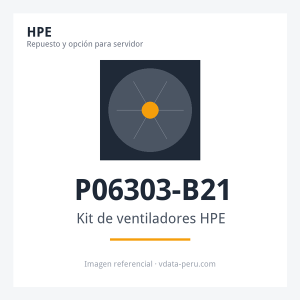 Kit de ventiladores HPE ML30 Gen10 Front Pci Fan and Baffle Kit P06303-B21