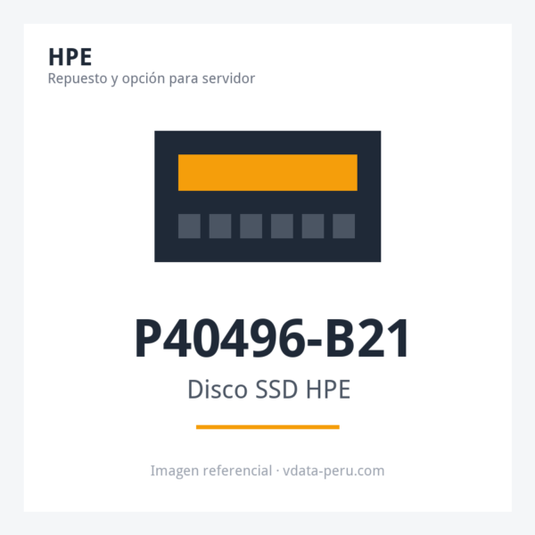 Disco SSD HPE 240GB SATA 6G Read Intensive SFF BC Multi Vendor P40496-B21 Disco SSD HPE 240GB SATA 6G Read Intensive SFF BC Multi Vendor P40496-B21