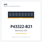 Memoria HPE 16GB (1x16GB) Single Rank X8 DDR5-4800 Cas-40-39-39 EC8 Registered Smart Memory Kit P43322-B21