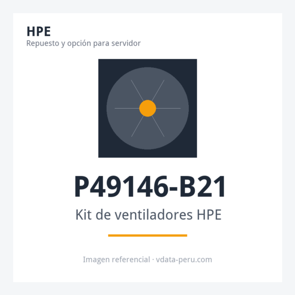 Kit de ventiladores HPE ProLiant DL380 2U Standard P49146-B21 Kit de ventiladores HPE ProLiant DL380 2U Standard P49146-B21