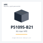 Kit de bahías y backplane HPE ProLiant DL380 Gen11 2LFF LP Secondary Riser Cage Kit P51095-B21