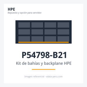 Kit de bahías y backplane HPE ProLiant DL560 Gen11 8SFF X1 Tri-Mode U.3 Drive Cage Kit P54798-B21