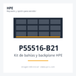 Kit de bahías y backplane HPE ProLiant DL38X Gen10 Plus 8SFF SAS/SATA to Tri-Mode Controller Backplane Kit P55516-B21