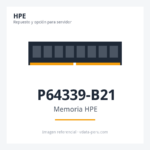 Memoria HPE 32GB (1x32GB) Dual Rank X8 DDR5-4800 Cas-40-39-39 Unbuffered Standard Memory Kit P64339-B21