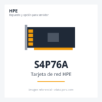 Tarjeta de red HPE StoreOnce Gen5 10GBASE-T 2-port S4P76A